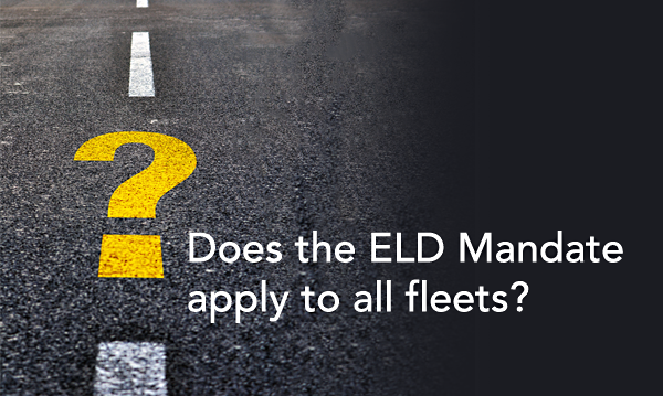 does the eld mandate apple to all fleets question